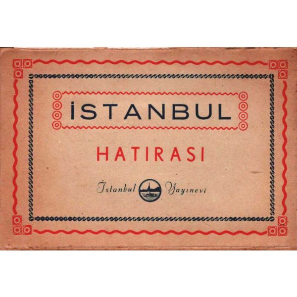 İstanbul´a dair 12 görselin yer aldığı akordeon formunda İSTANBUL HATIRASI (Albüm), İstanbul Yayınevi, 12x113 cm