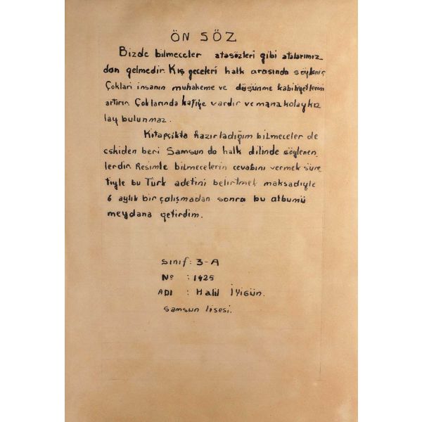 BİLMECELER, Halil İyigün, 12s.,19x30 cm