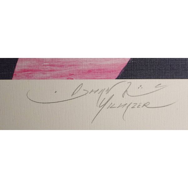 Osman Yılmazer imzalı özgün baskı, sanatçı edisyonu, 33x49 cm