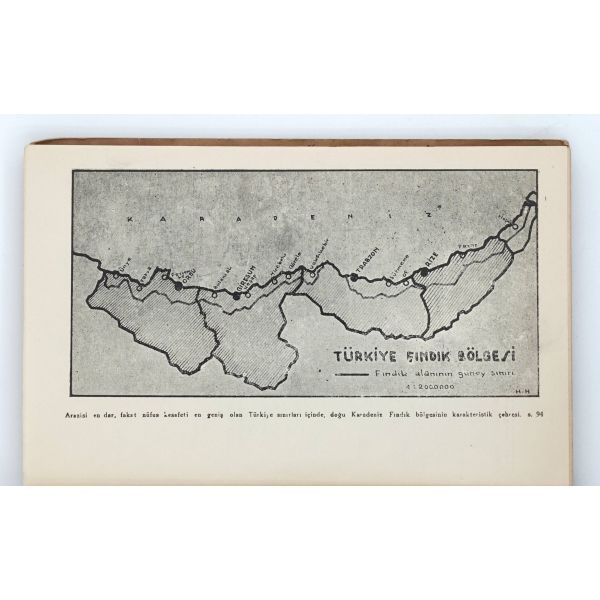 FINDIK (Tarihçe, Tarım, Kültür, Ticaret, İstihlâk Bakımlarından), Kemâl Peker, 1948, (Yeşil Gireson) Matbaası, Giresun, 242 sayfa, 17x25 cm...