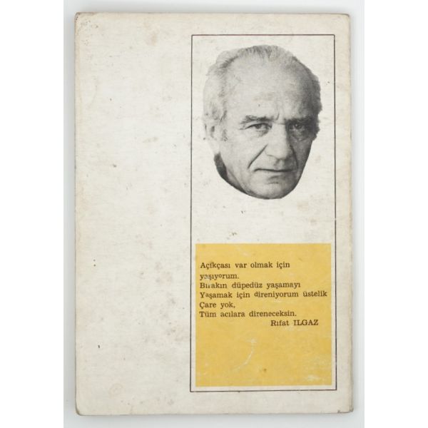 KULAĞIMIZ KİRİŞTE (Şiirler), Rıfat Ilgaz, 1983, Çınar Yayınları, 62 sayfa, 14x20 cm...