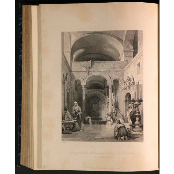 L´EMPIRE OTTOMAN ILLUSTRE: CONSTANTINOPLE (Ancienne et Moderne), (metin: M.M. Leon Galibert & Pelle), (gravürler: Thomas Allom), 1836, Fisher Fils,  60+58+54 sayfa, 22x27 cm...