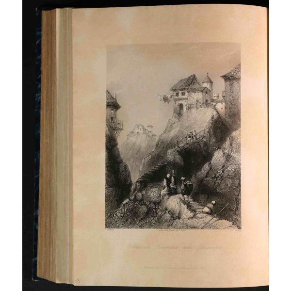 L´EMPIRE OTTOMAN ILLUSTRE: CONSTANTINOPLE (Ancienne et Moderne), (metin: M.M. Leon Galibert & Pelle), (gravürler: Thomas Allom), 1836, Fisher Fils,  60+58+54 sayfa, 22x27 cm...