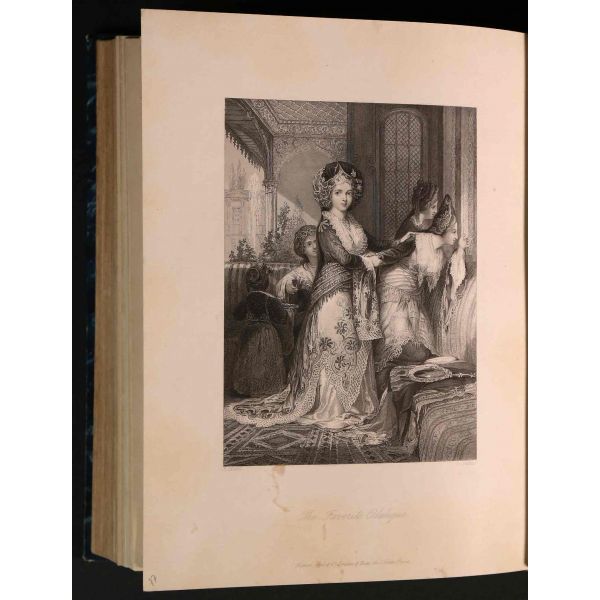 L´EMPIRE OTTOMAN ILLUSTRE: CONSTANTINOPLE (Ancienne et Moderne), (metin: M.M. Leon Galibert & Pelle), (gravürler: Thomas Allom), 1836, Fisher Fils,  60+58+54 sayfa, 22x27 cm...