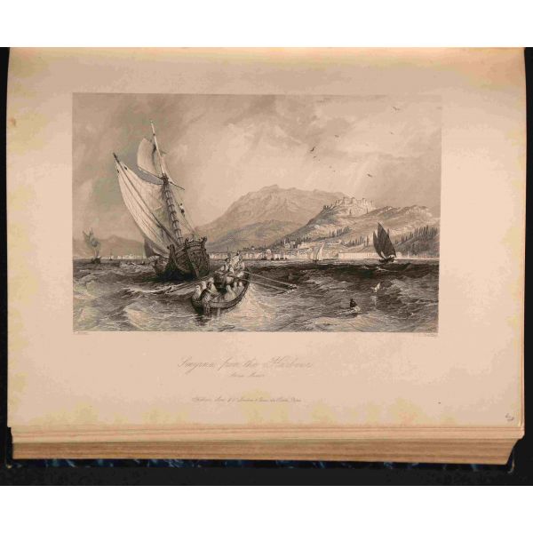 L´EMPIRE OTTOMAN ILLUSTRE: CONSTANTINOPLE (Ancienne et Moderne), (metin: M.M. Leon Galibert & Pelle), (gravürler: Thomas Allom), 1836, Fisher Fils,  60+58+54 sayfa, 22x27 cm...