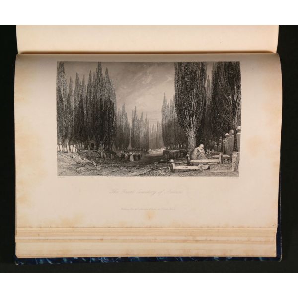 L´EMPIRE OTTOMAN ILLUSTRE: CONSTANTINOPLE (Ancienne et Moderne), (metin: M.M. Leon Galibert & Pelle), (gravürler: Thomas Allom), 1836, Fisher Fils,  60+58+54 sayfa, 22x27 cm...