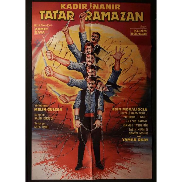 TATAR RAMAZAN, Kadir İnanır, Yaman Okay, Gülgen Film, 65x96 cm...