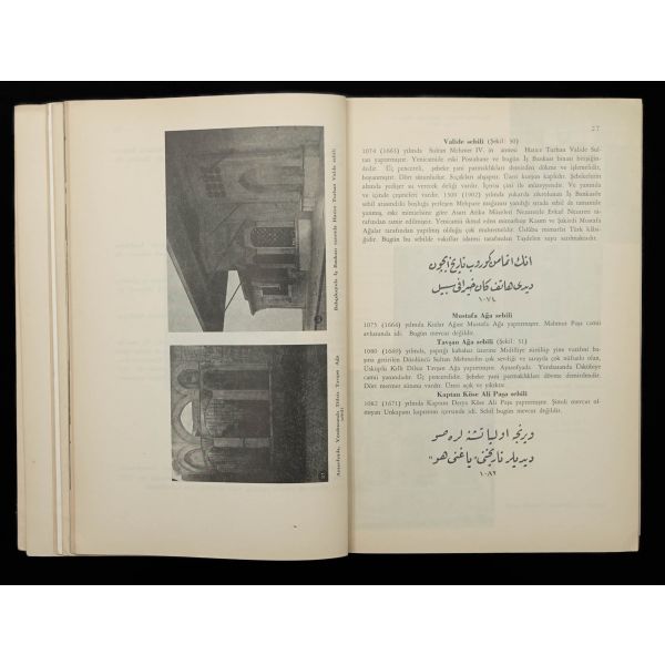 İSTANBUL SEBİLLERİ, İzzet Kumbaracılar, 1938, Kültür Bakanlığı/Devlet Basımevi, 72 sayfa, 17x24 cm...