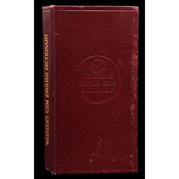 WEBSTER´S LITTLE GEM ENGLISH DICTIONARY, 1931, G.Bell &Sons Ltd. Londra, 244 sayfa, 8x16 cm...