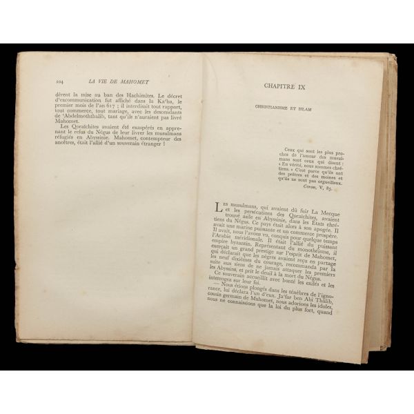 LA VIE DE MAHOMET, Emıle Dermenghem, 1950, Charlot Paris, 326 sayfa, 12x19 cm...