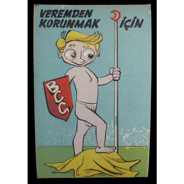 Türkiye Ulusal Verem Savaşı Derneği tarafından yayımlanan, vereme karşı tedbirler konulu altı adet çizim kartpostal, çizgiler meşhur karikatüristimiz Oğuz Aral'a aittir, 13x9 cm...