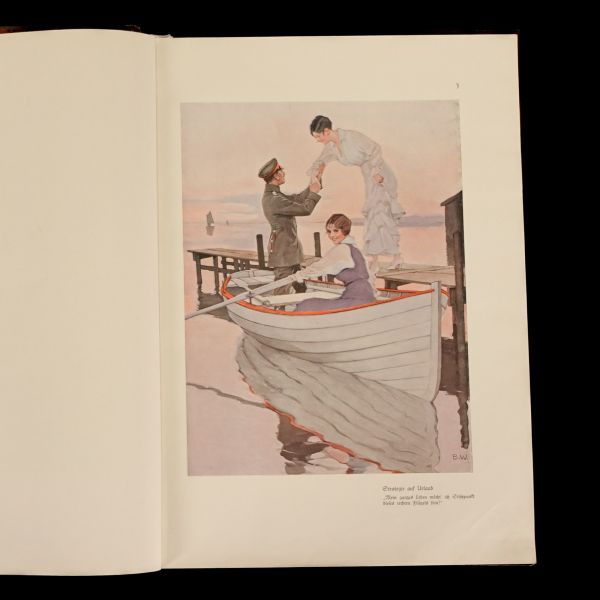 IN DER HEIMAT, IN DER HEIMAT... (Kriegsbilder-Album), B. Wennerberg, Verlag von Albert Langen, München, 30 sayfa, 30x40 cm...