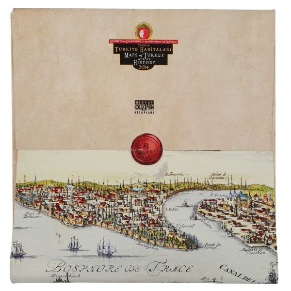 HOMEROS´TAN CUMHURİYET´E TARİHTE TÜRK HARİTALARI, ed. Bülent Özükan, 2014, 32 sayfa, 32x32 cm...