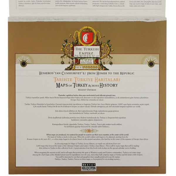 HOMEROS´TAN CUMHURİYET´E TARİHTE TÜRK HARİTALARI, ed. Bülent Özükan, 2014, 32 sayfa, 32x32 cm...