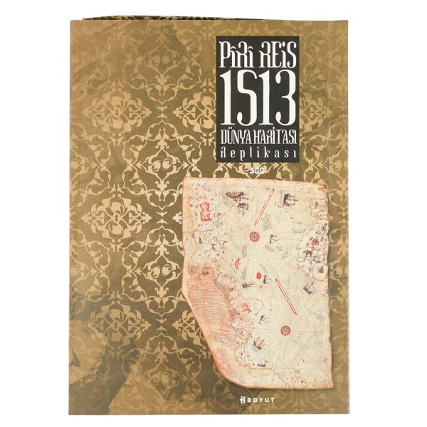 PİRİ REİS 1513 DÜNYA HARİTASI REPLİKASI, Boyut Yayıncılık, 53x36 cm...