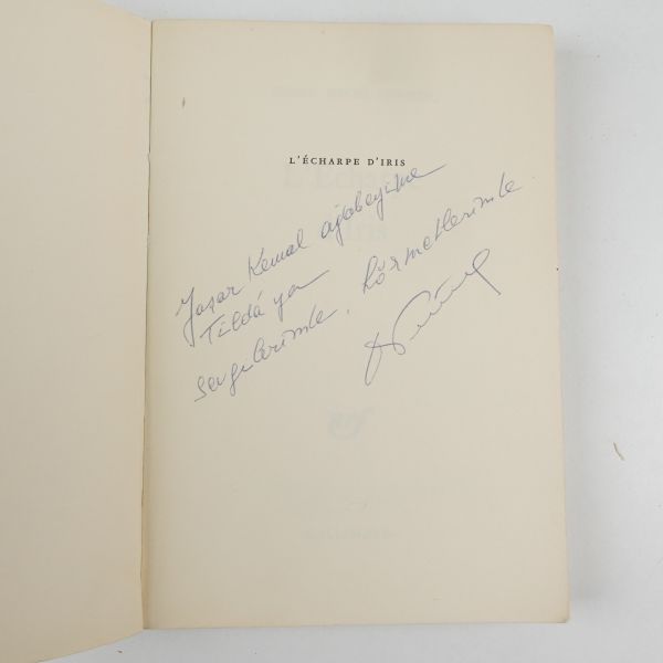 L´ECHARPE D´IRIS, Osman Necmi Gürmen, 1976, Gallimard, 197 sayfa, 14x21 cm...