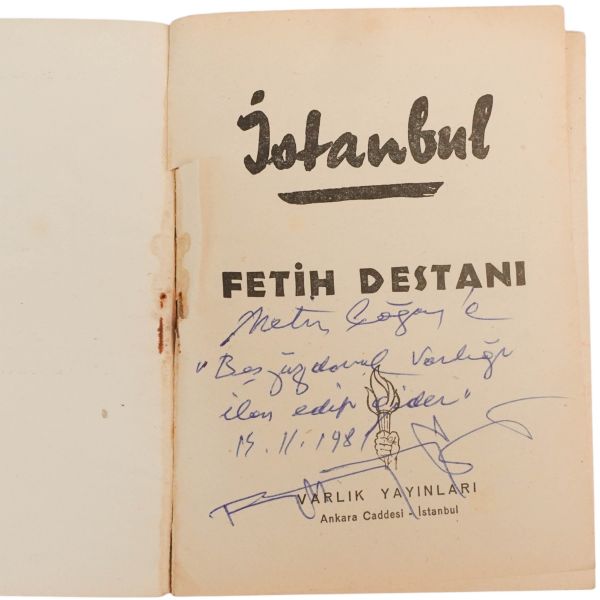 İSTANBUL (Fetih Destanı), Fazıl Hüsnü Dağlarca, 1953, Varlık Yayınları,