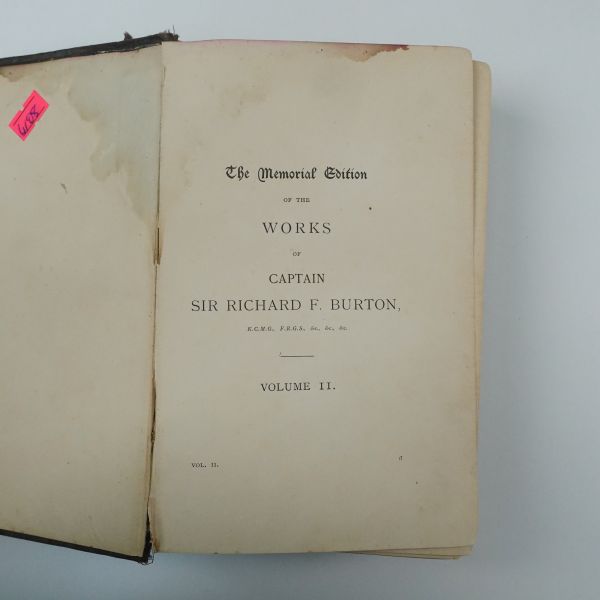PERSONAL NARRATIVE OF A PILGRIMAGE TO AL-MADINAH & MECCAH (2 cilt takım), Captain Sir Richard F. Burton, 1893, Tylston And Edwards (Londra), 14x22 cm...