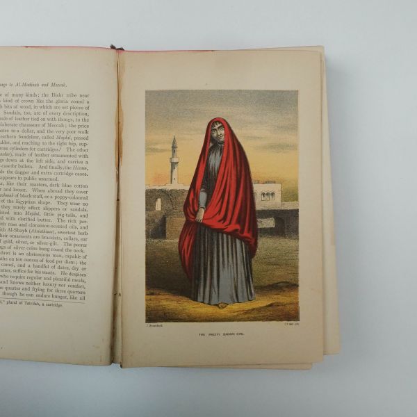 PERSONAL NARRATIVE OF A PILGRIMAGE TO AL-MADINAH & MECCAH (2 cilt takım), Captain Sir Richard F. Burton, 1893, Tylston And Edwards (Londra), 14x22 cm...