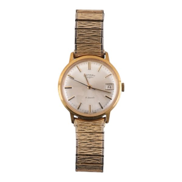 Rotary, Swiss Made, metal kordonlu, vintage erkek kol saati...