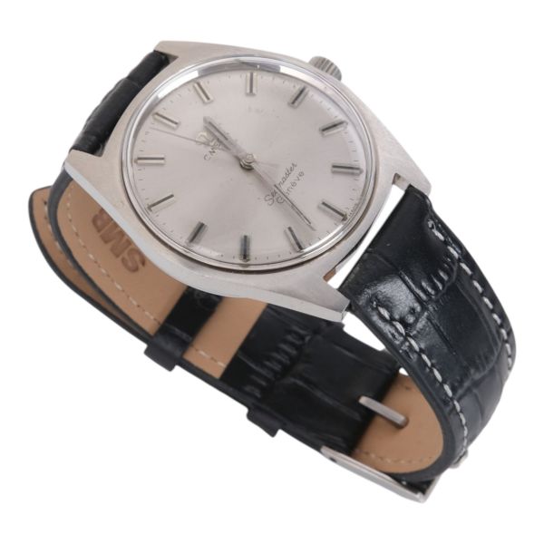 Omega Seamaster, Swiss Made, deri kordonlu vintage erkek kol saati...