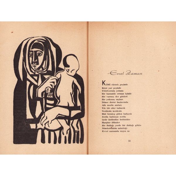 Ahlat Ağacı - şiirler, Mehmet Başaran, Yücel Yayınevi, 1953, 64 sayfa, 12x17 cm