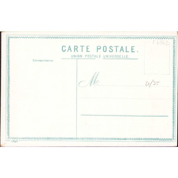 Osmanlı kartpostal, Sultan II. Abdülhamid ve Osmanlı Devlet Arması, II. Meşrutiyet temalı, Fransızca 