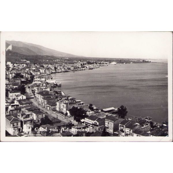 İzmir, Güzel yalı umumi görünüm, Konya damgalı, postadan geçmiş, 1939