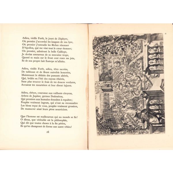 Les Fleurs Dans La Poesie Française [Fransız Şiirinde Çiçek], Collection Jacques Haumont, Paris, 1954, 13x19 cm