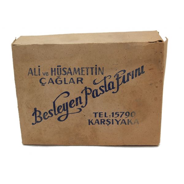 Ali ve Hüsamettin Çağlar Besleyen Pasta Fırın - Karşıyaka karton kutu, haliyle, 21x16x5 cm