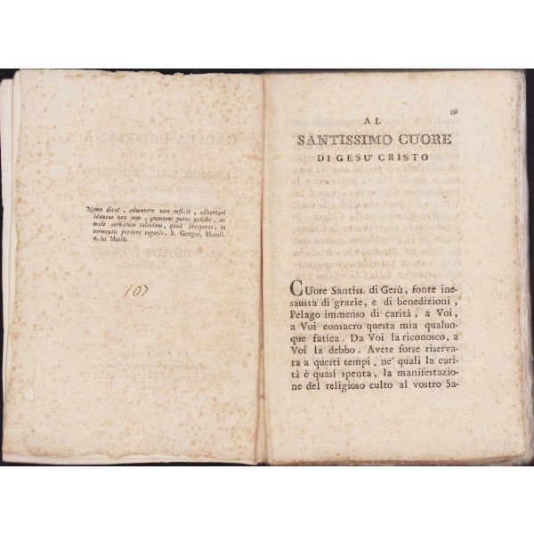 La Carta Cristiana Ossia L'amor Del Prossimo, Esposto Nei Suoi Doveri, karton kapak, 309 sayfa, 14x21cm