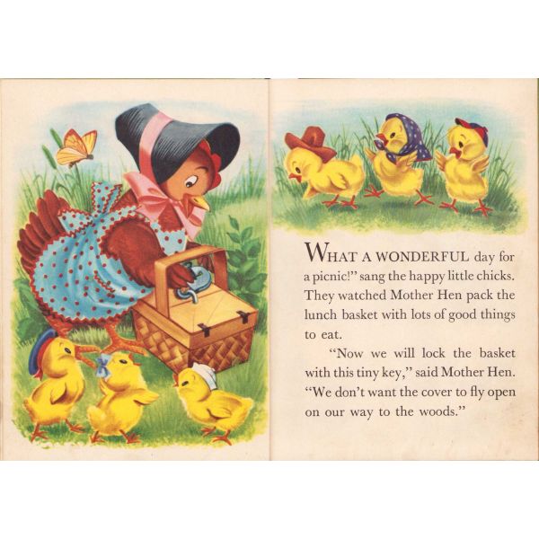 İngilizce, Butterball The Little Chick, Çocuk kitabı, Helen Wing, 1956, 32 sayfa