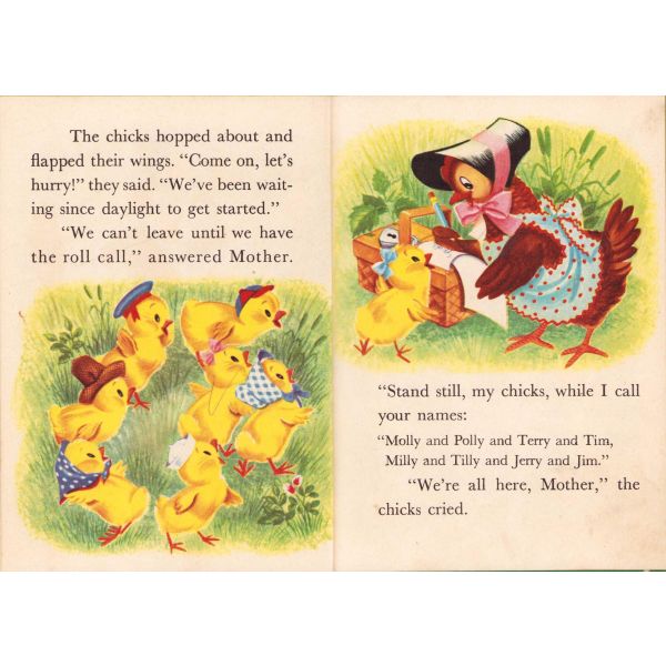 İngilizce, Butterball The Little Chick, Çocuk kitabı, Helen Wing, 1956, 32 sayfa