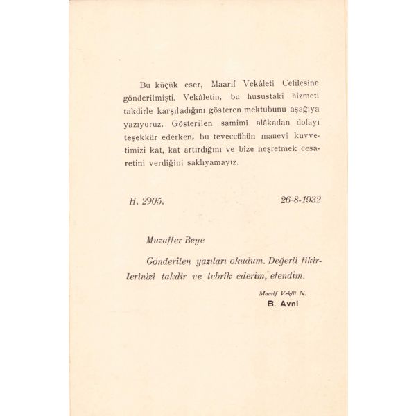 14, Muzaffer, 1932, 58 sayfa