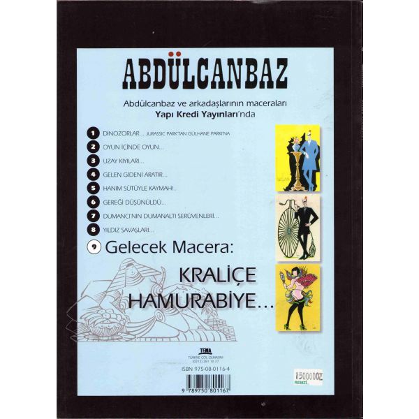 Abdülcanbaz Yıldız Savaşları - No 8, yazan - çizen Turhan Selçuk, YKY, İstanbul 2001, 18 sayfa 20x27 cm