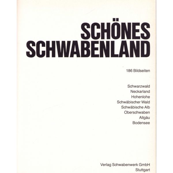 Schönes Schwabenland, Stuttgart baskı, 186 resim mevcut, Almanca, 206 sayfa, 21x27 cm