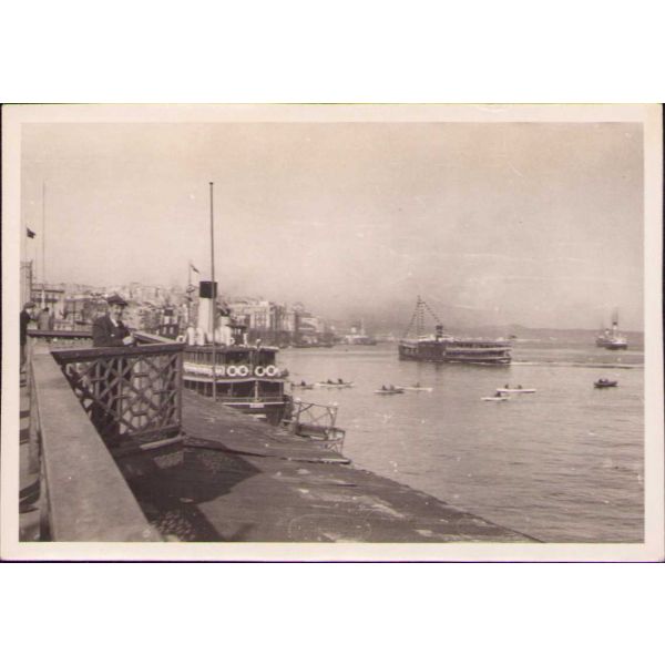 Marmara Denizi kıyısında hatıra fotoğrafı, 7x9 cm