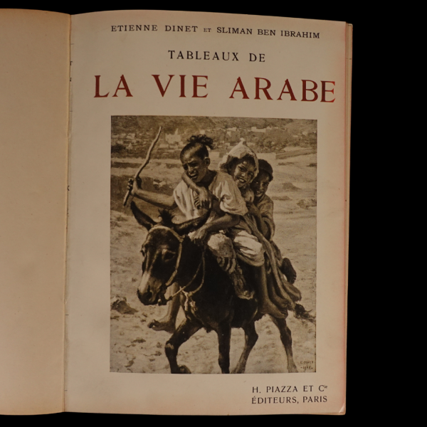 TABLEUX DE LA VIE ARABE